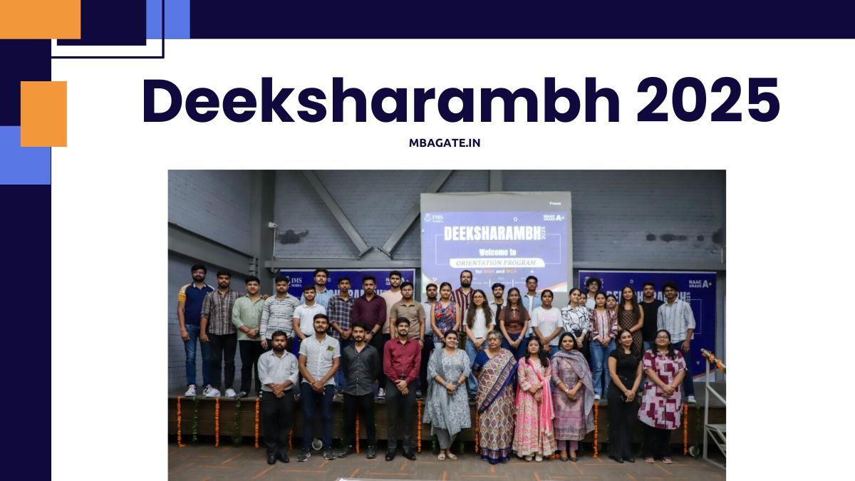 Deeksharambh 2025, an inspiring orientation program for MBA students is being held at IMS Noida