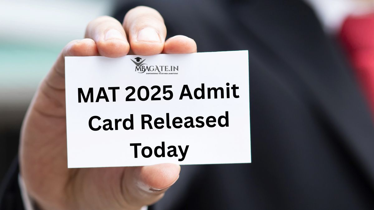 MAT 2025 Admit Card Released Today for September CBT