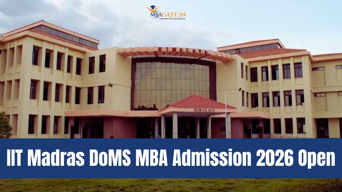 IIT Madras DoMS MBA Admission 2026 Open - Apply Online by January 31