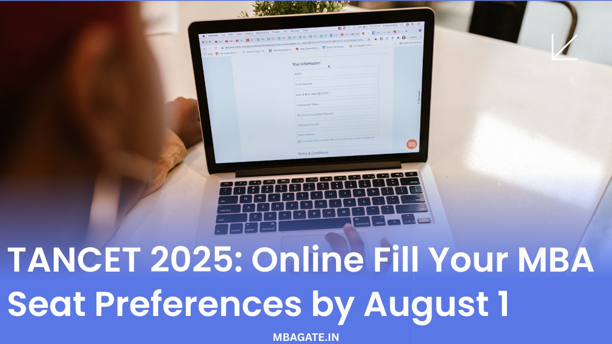 TANCET 2025: Online Fill Your MBA Seat Preferences by August 1