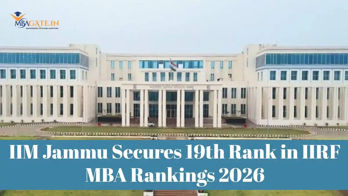 IIM Jammu Secures 19th Rank in IIRF Government MBA Rankings 2026