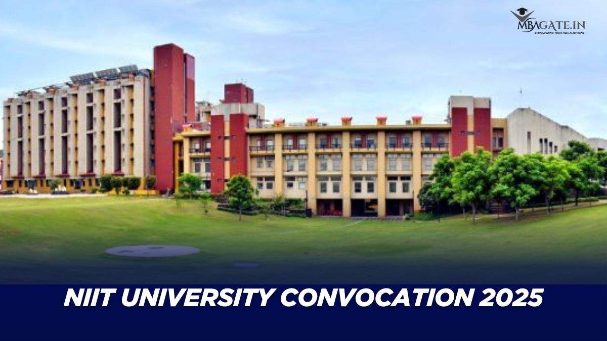 The NIIT University Convocation 2025 saw 100% of the iMBA Batch receive pre-placement offers