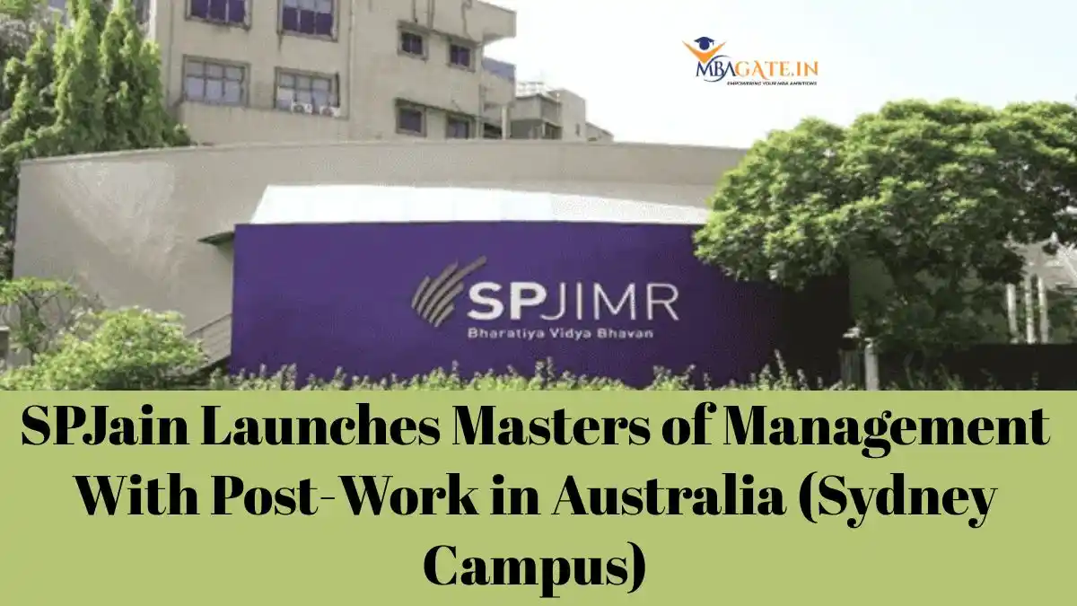 SPJain Launches Masters of Management With Post-Work in Australia (Sydney Campus)