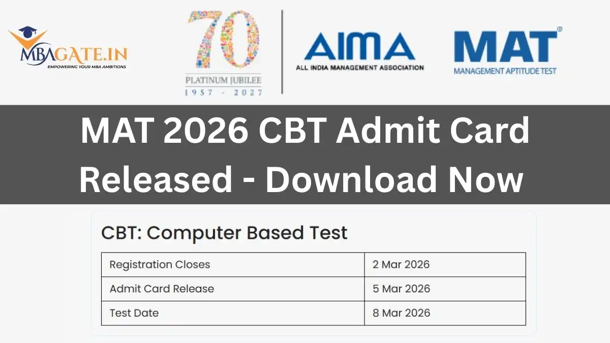 MAT 2026 CBT Admit Card Released - Download Now