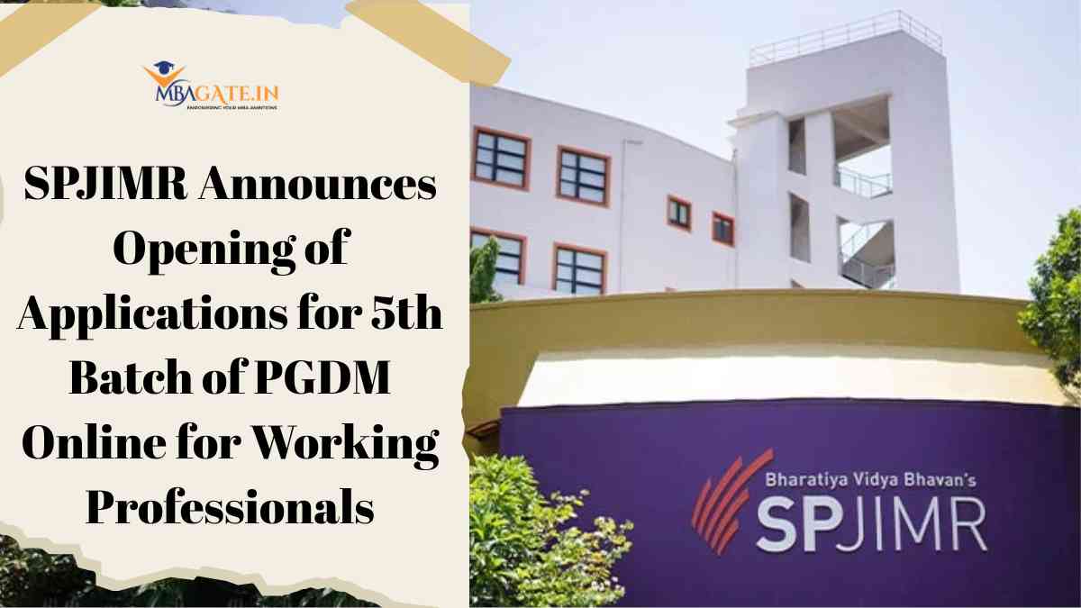 SPJIMR Announces Opening of Applications for 5th Batch of PGDM Online for Working Professionals