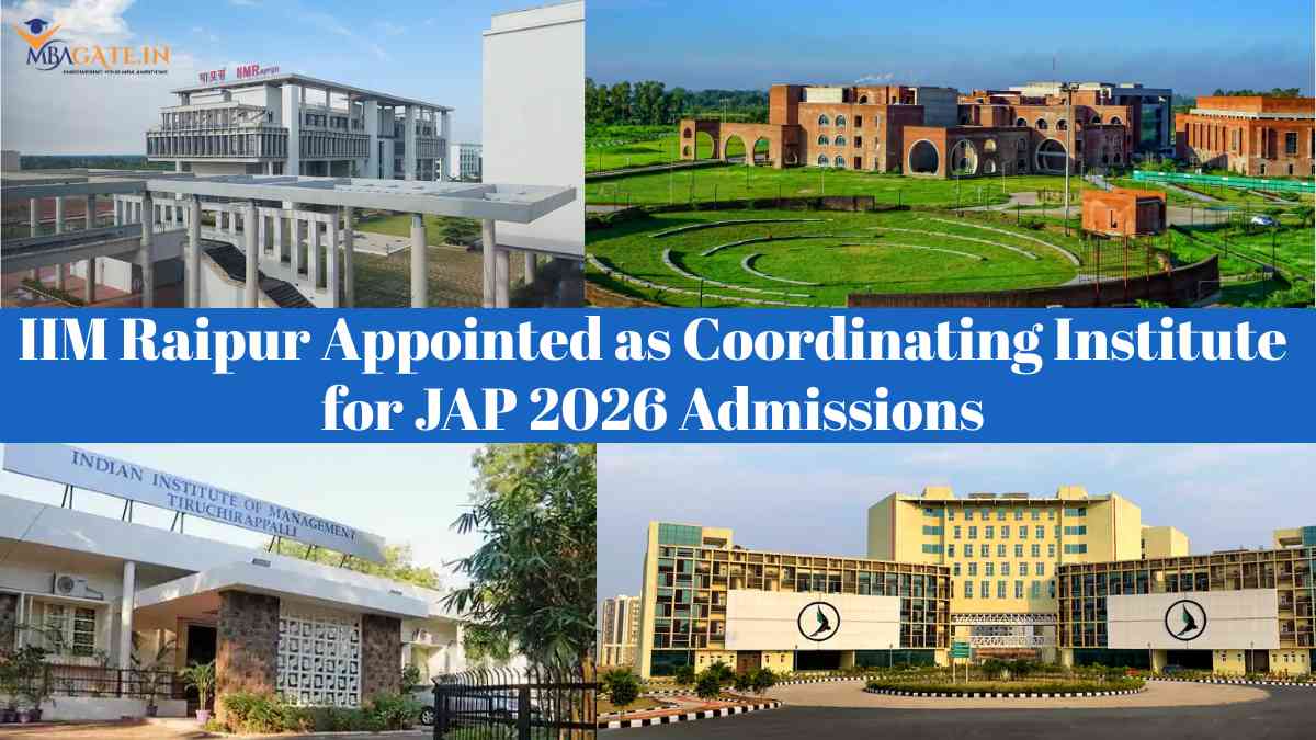 IIM Raipur Appointed as Coordinating Institute for JAP 2026 Admissions