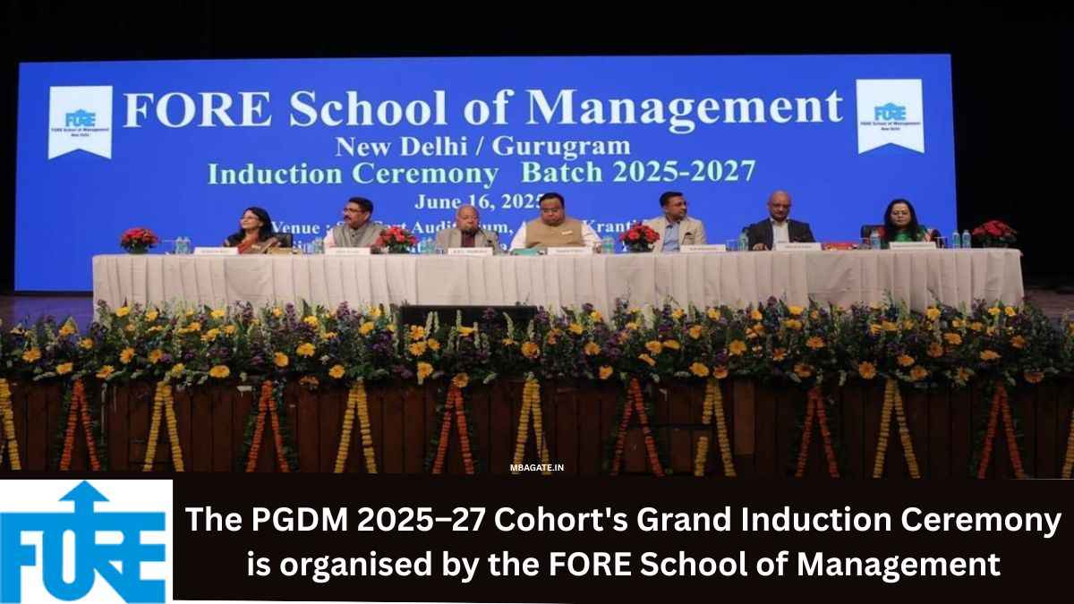 The PGDM 2025–27 Cohort's Grand Induction Ceremony is organised by the FORE School of Management