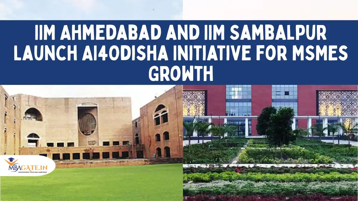 IIM Ahmedabad and IIM Sambalpur Launch AI4Odisha Initiative for MSMEs Growth