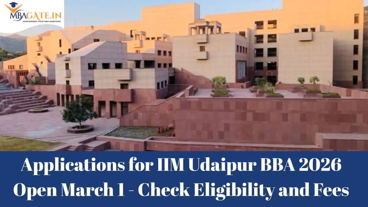 Applications for IIM Udaipur BBA 2026 Open March 1 - Check Eligibility and Fees