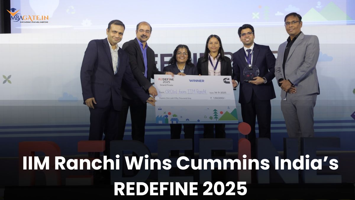IIM Ranchi Wins Cummins India’s REDEFINE 2025 Case Study Competition For B-Schools