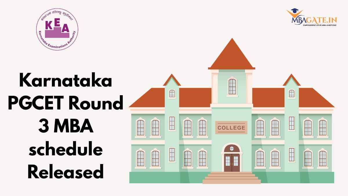 Karnataka PGCET Round 3 MBA schedule Released
