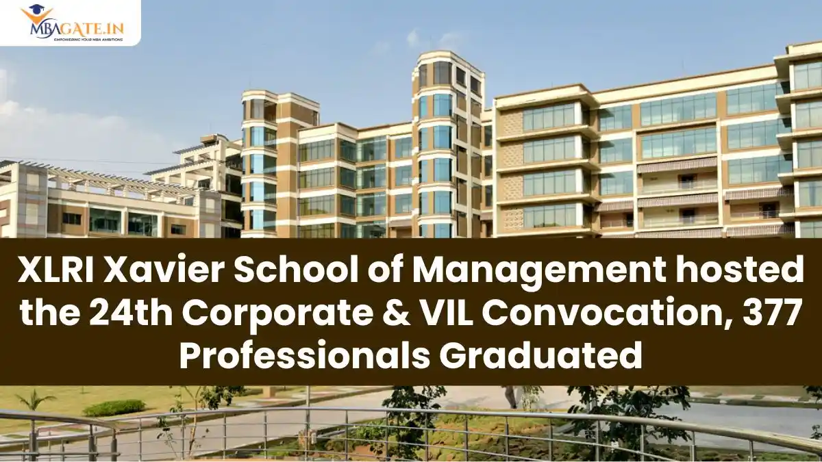 XLRI Xavier School of Management hosted the 24th Corporate & VIL Convocation, 377 Professionals Graduated