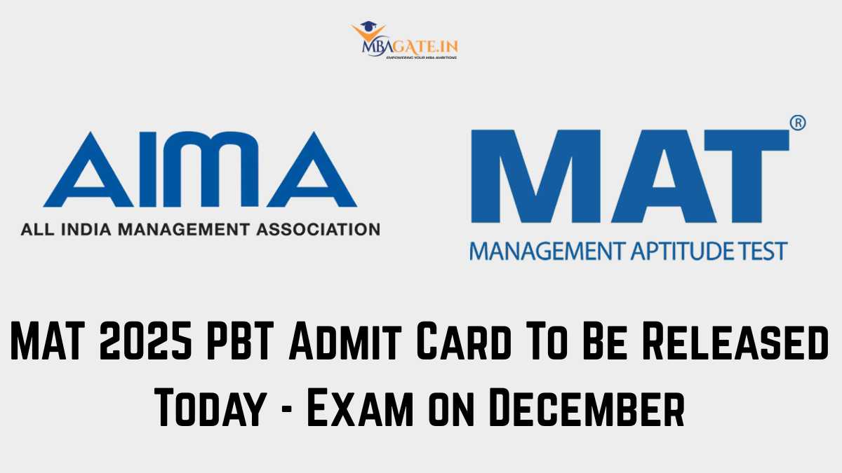 MAT 2025 PBT Admit Card To Be Released Today - Exam on 13 December