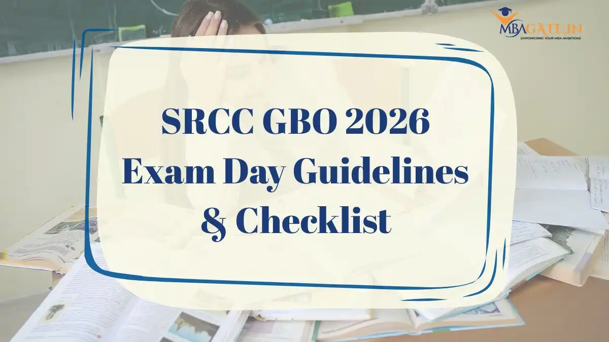 SRCC GBO 2026 Exam Day Rules, Timings and Important Instructions
