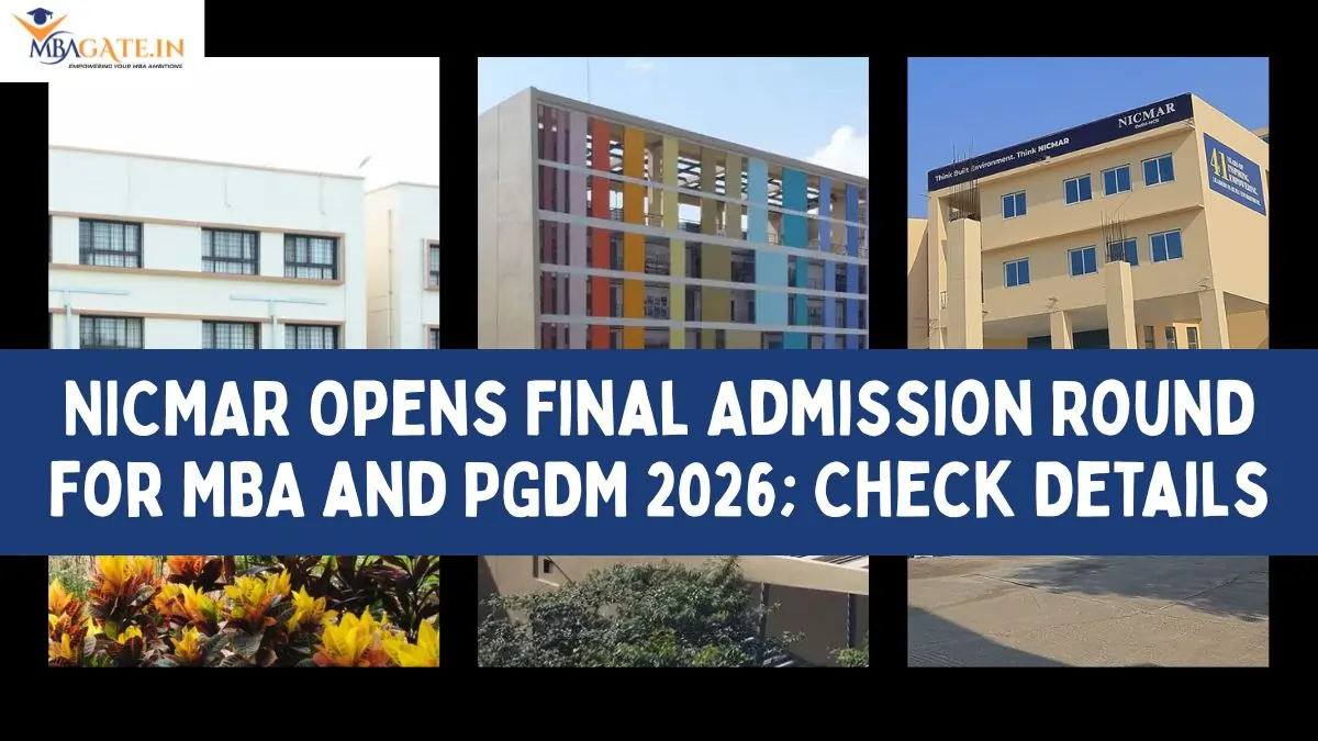 NICMAR Opens Final Admission Round for MBA and PGDM 2026; Check Details
