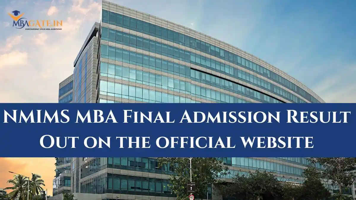 NMIMS MBA Final Admission Result Out on the official website