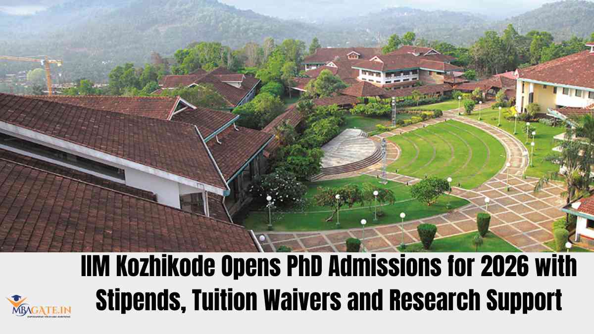 IIM Kozhikode Opens PhD Admissions for 2026 with Stipends, Tuition Waivers and Research Support