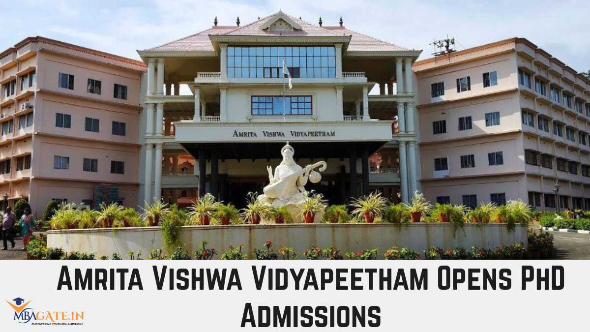 Amrita Vishwa Vidyapeetham Opens PhD Admissions - Apply by December 15