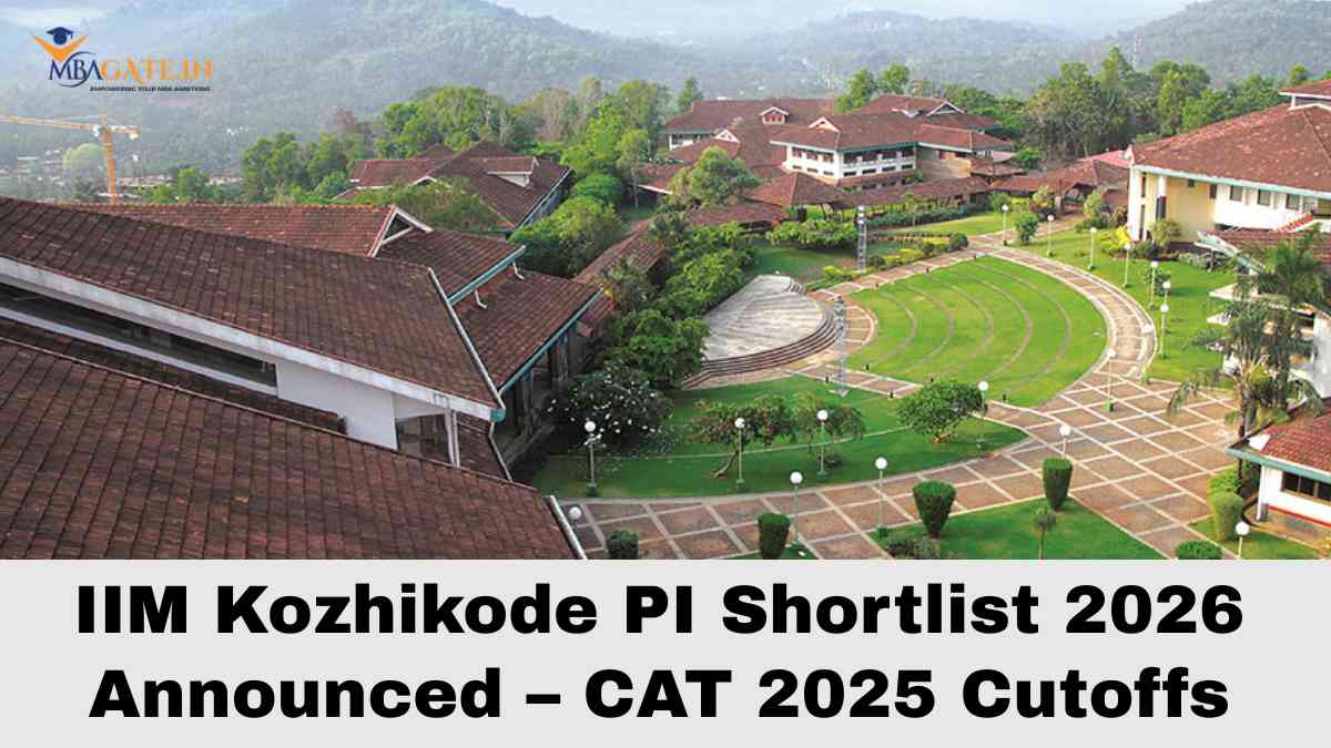 IIM Kozhikode PI Shortlist 2026 Announced – CAT 2025 Cutoffs