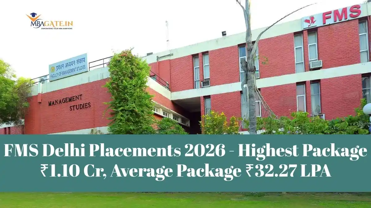 FMS Delhi Placements 2026 - Highest Package ₹1.10 Cr, Average Package ₹32.27 LPA