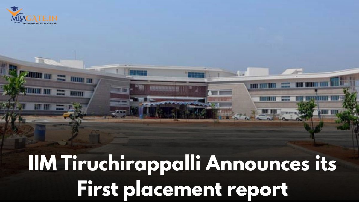 IIM Tiruchirappalli Announces its First placement report with the Highest CTC of ₹44 lakh