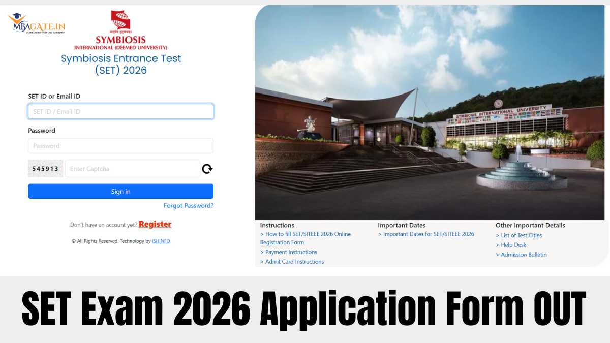 SET Exam 2026 Application Form OUT - Check Exam Date & How to Apply @ set-test.org