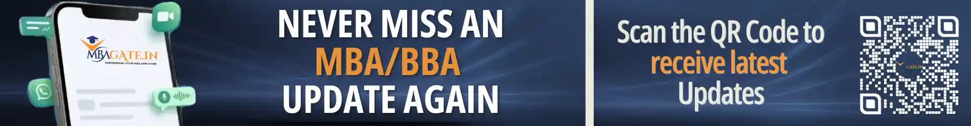 Never miss an MBA/BBA update again