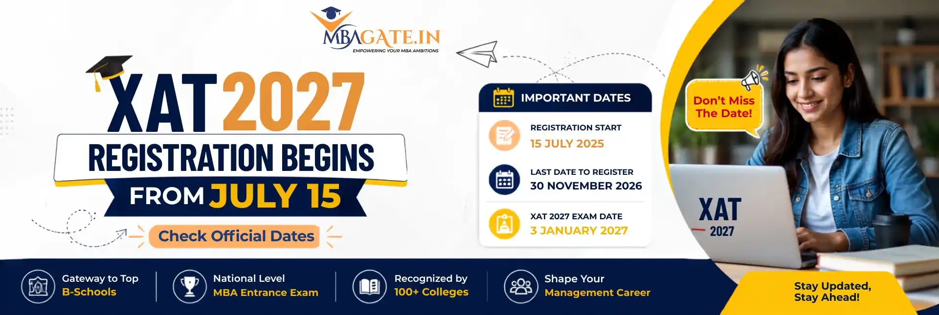 XAT 2027 Registration Begins from July 15 | Check Official Dates