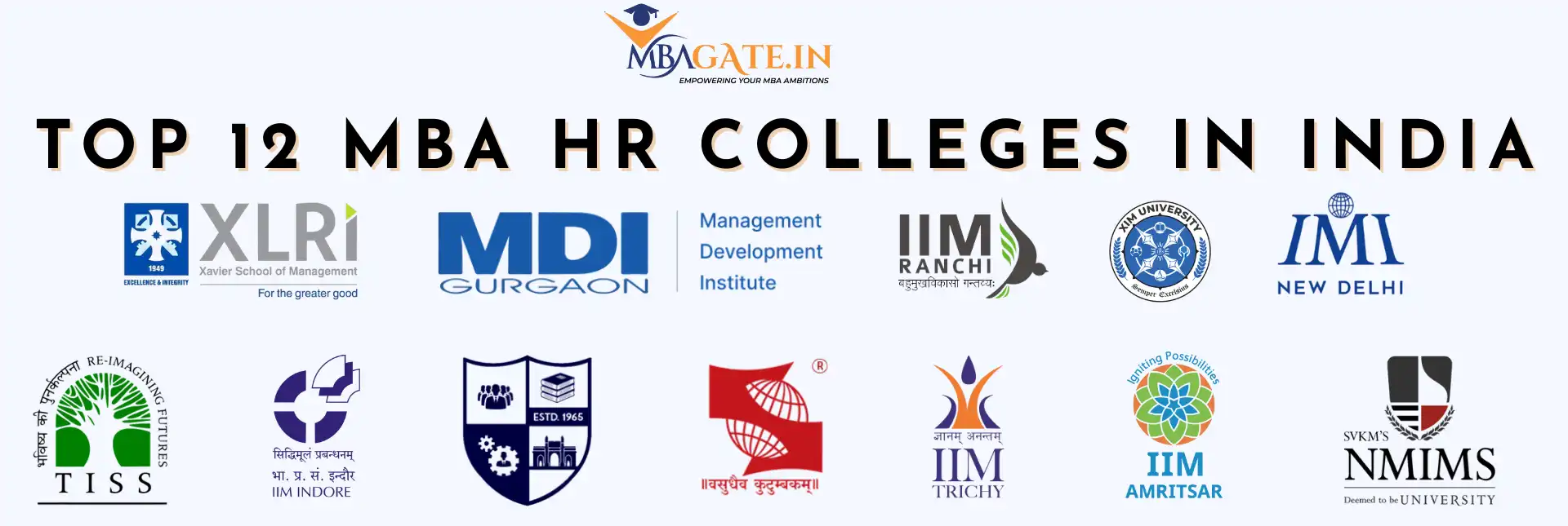 Top 12 MBA HR Colleges in India