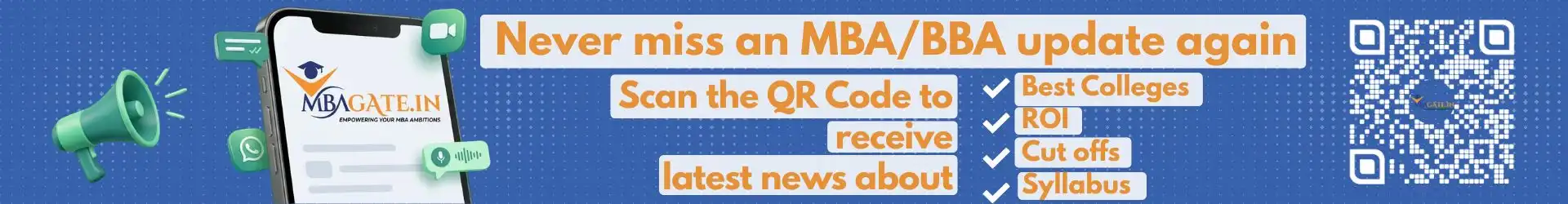 Never miss an MBA/BBA update again