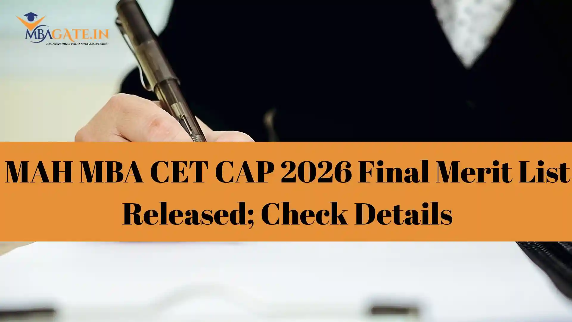 MAH MBA CET CAP 2026 Final Merit List Released; Check Details
