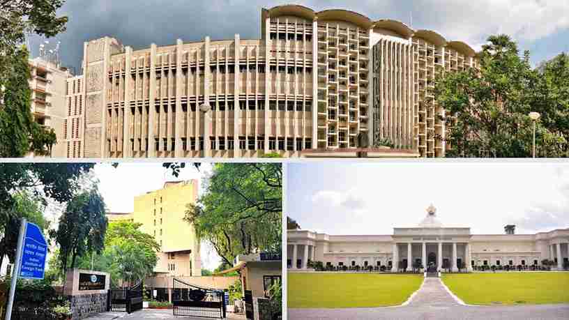 IIT Bombay, Indian Institute of Foreign Trade – IIFT,  IIT Roorkee