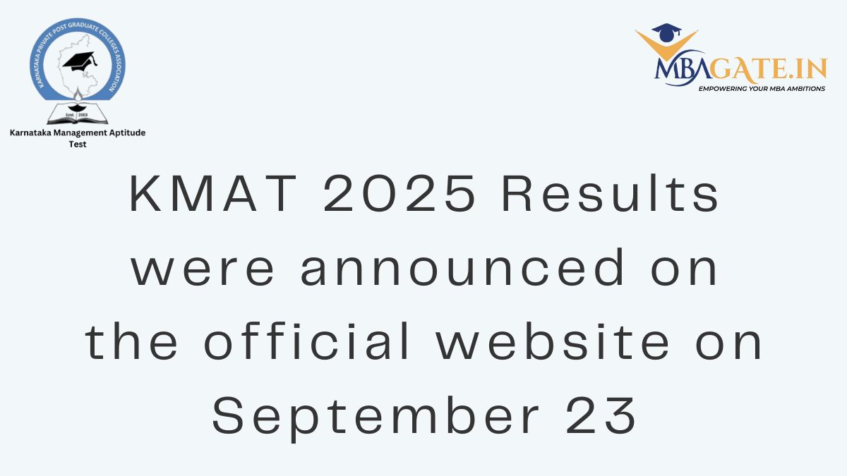 KMAT 2025 Results were announced on the official website on September 23