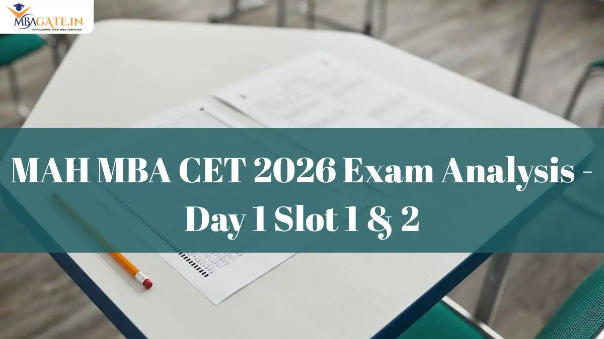 MAH MBA CET 2026 Exam Analysis - Day 1 Slot 1 & 2