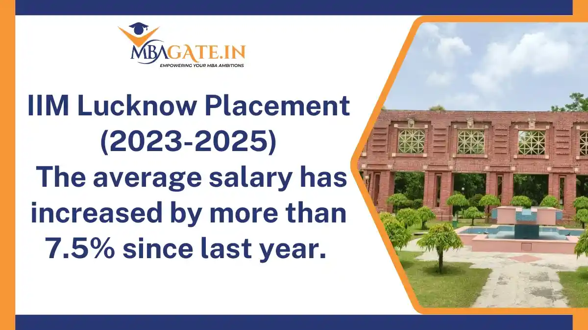 IIM Lucknow Placement (2023-2025): The average salary has increased by more than 7.5% since last year.