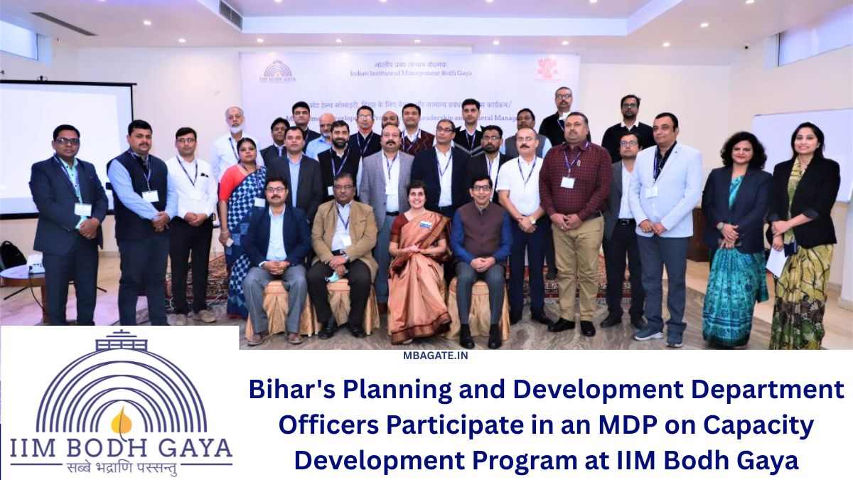 Bihar's Planning and Development Department Officers Participate in an MDP on Capacity Development Program at IIM Bodh Gaya