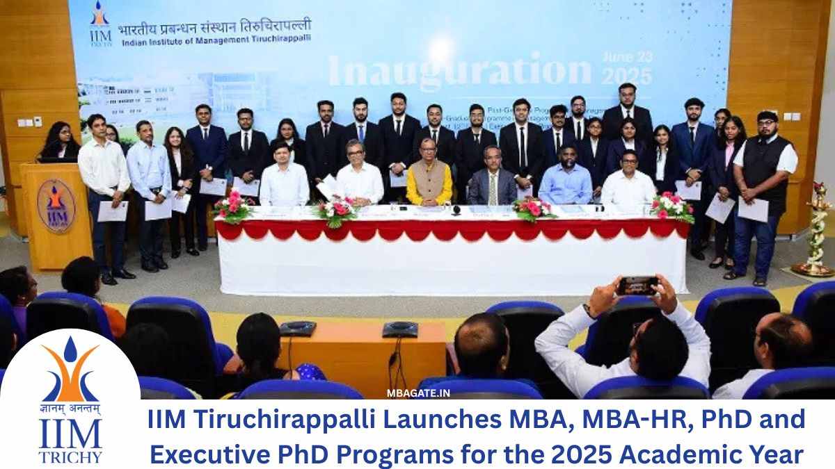 IIM Tiruchirappalli Launches MBA, MBA-HR, PhD and Executive PhD Programs for the 2025 Academic Year