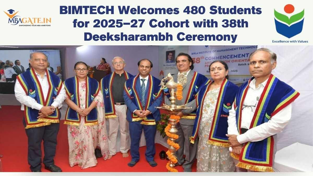 BIMTECH Welcomes 480 Students for 2025–27 Cohort with 38th Deeksharambh Ceremony