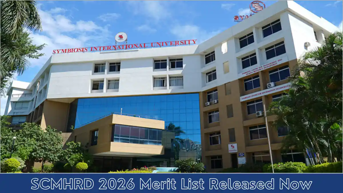 SCMHRD 2026 Merit List Released Now