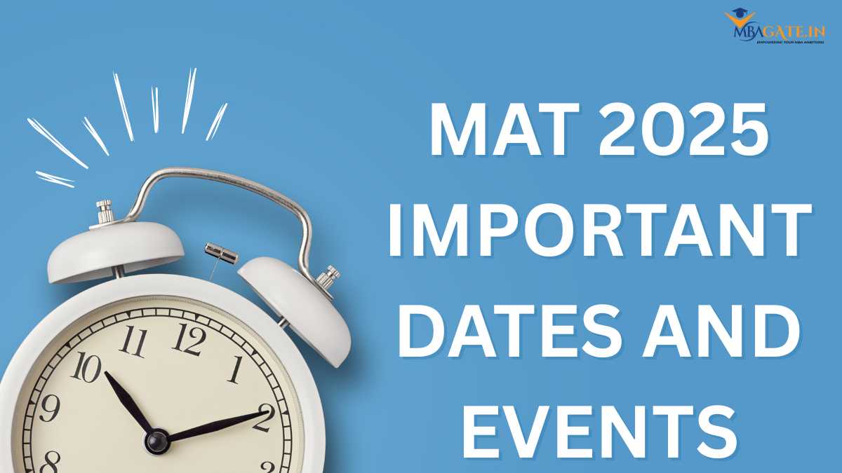 MAT 2025 Important Dates and Events