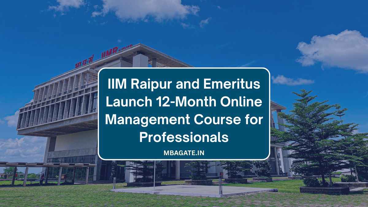 IIM Raipur and Emeritus Launch 12-Month Online Management Course for Professionals
