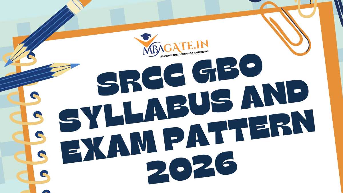 SRCC GBO Syllabus and Exam Pattern 2026 - Sections, Topics, Books for Preparation