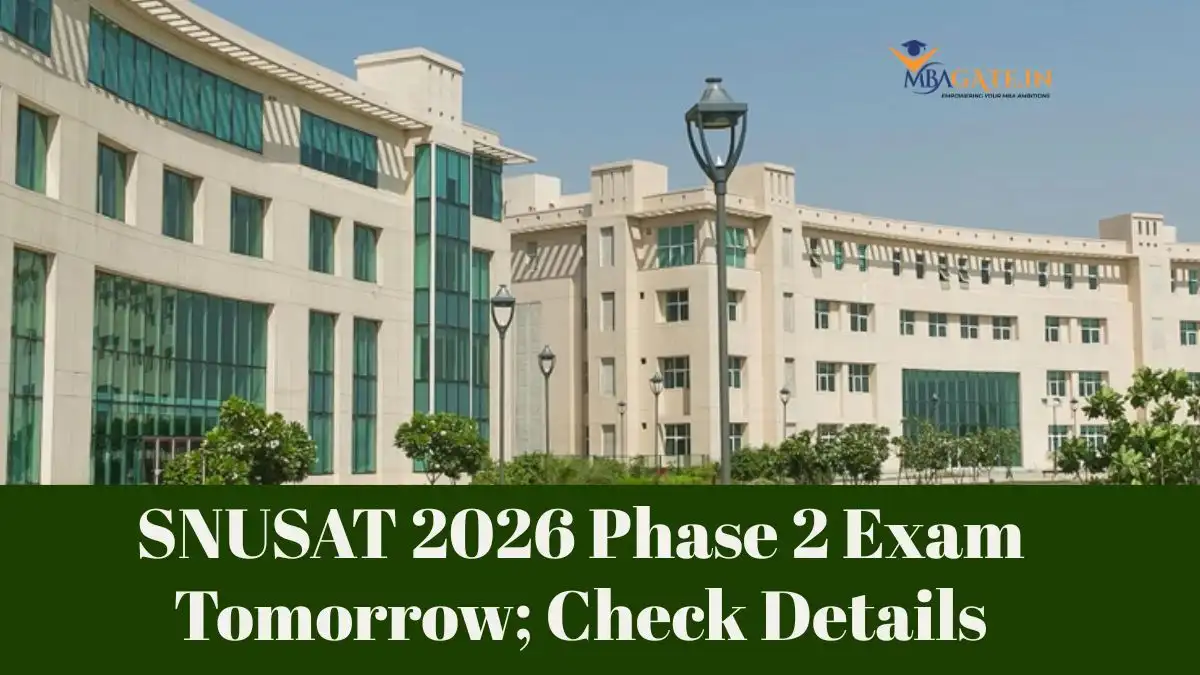 SNUSAT 2026 Phase 2 Exam Tomorrow; Check Details