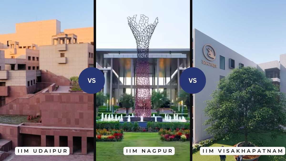 Comparison of  IIM Udaipur with IIM Nagpur & IIM Visakhapatnam