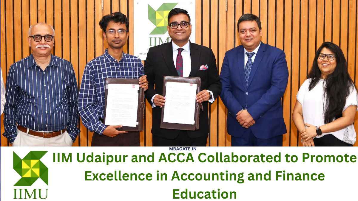 IIM Udaipur and ACCA Collaborated to Promote Excellence in Accounting and Finance Education