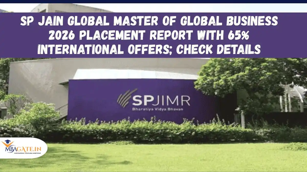 SP Jain Global Master of Global Business 2026 Placement Report with 65% International Offers; Check details